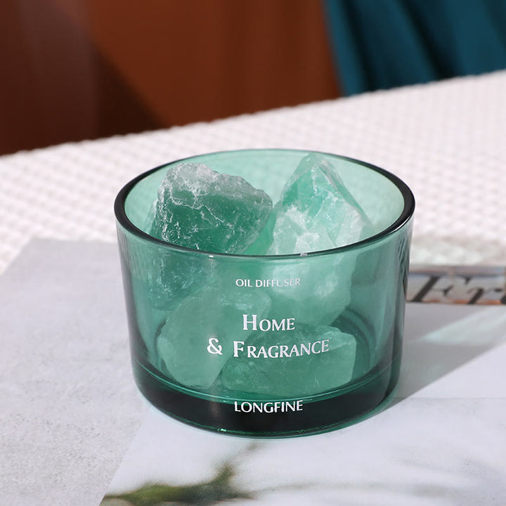 Lampe d'aromathérapie en cristal pour diffuseur d'huiles essentielles sans feu Olivenorma