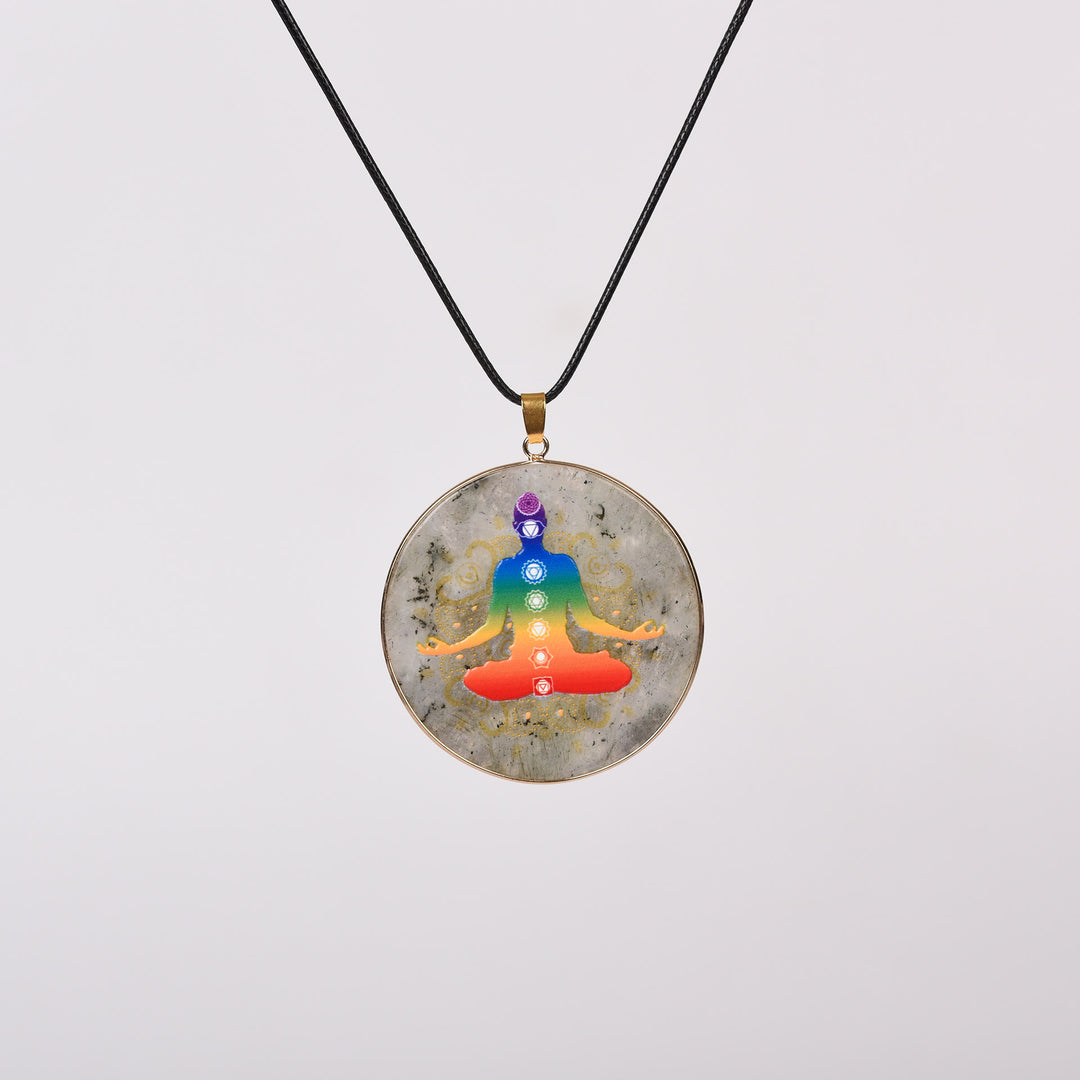Collier Arbre de Vie en Cristal Hamsa Chakra Olivenorma