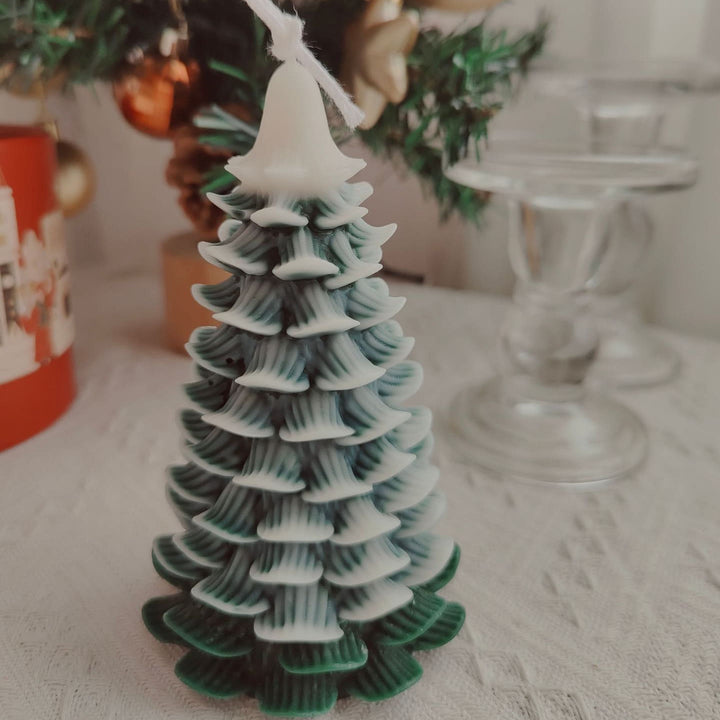 Bougie sculptée pour sapin de Noël Olivenorma