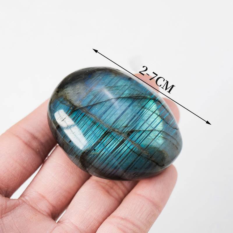 Pierre naturelle à rouler polie en labradorite Olivenorma