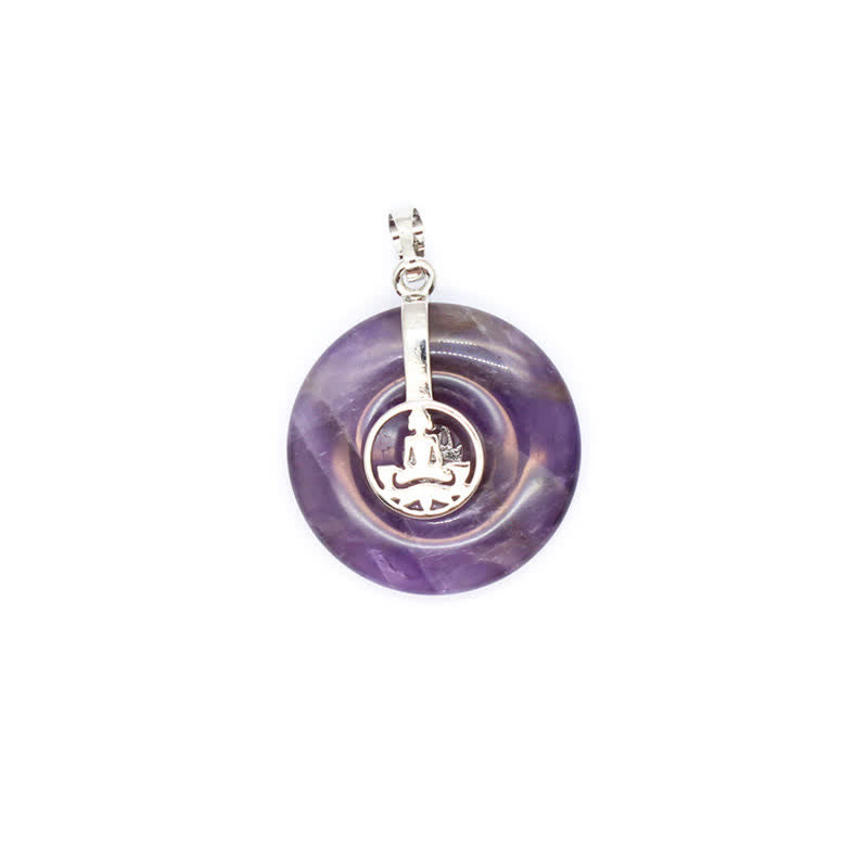 Collier Arbre de vie avec boucle de paix en cristal naturel Olivenorma