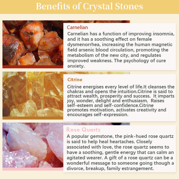 Arbre Feng Shui en pierres précieuses naturelles multicolores Olivenorma avec base en agate