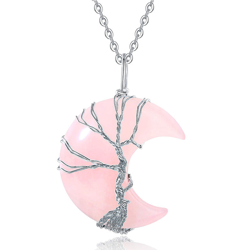 Collier Chakra Lune Naturel Olivenorma