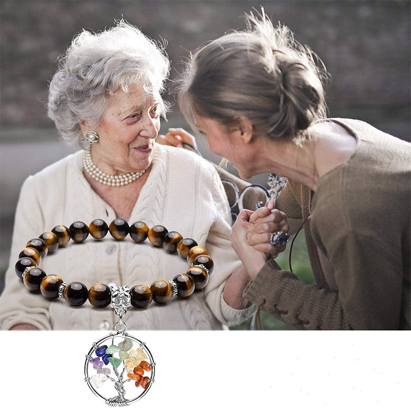 Bracelet Chakra Arbre de Vie Améthyste