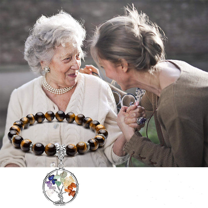 Bracelet Chakra Arbre de Vie Améthyste