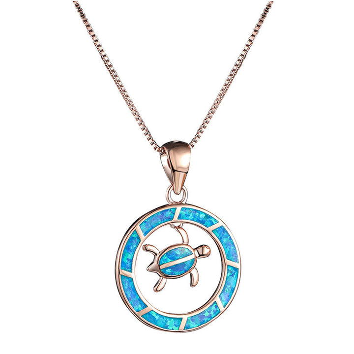 Collier tortue de mer opale Olivenorma