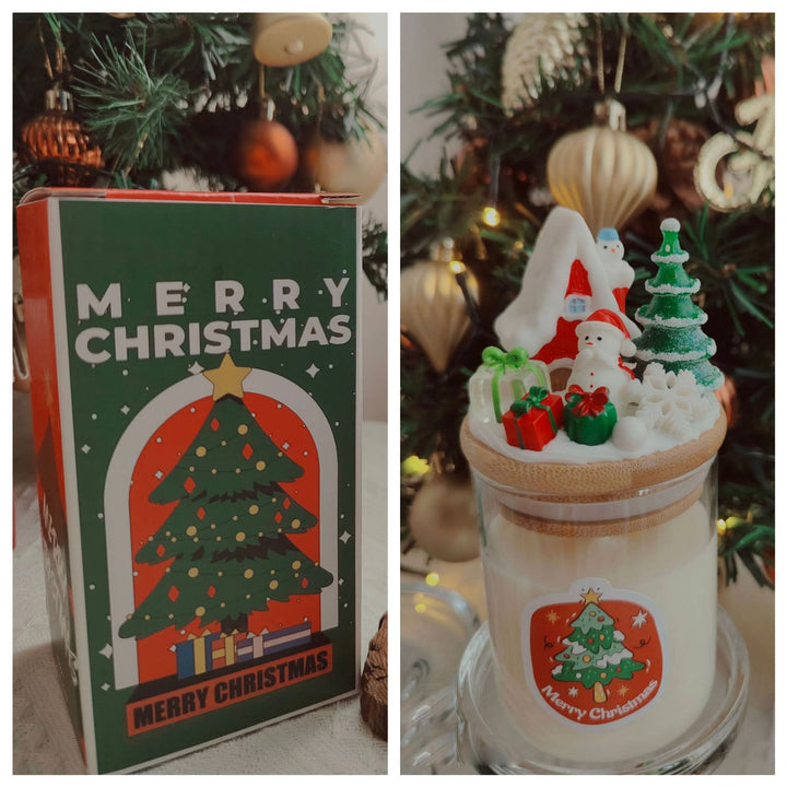 Bougie décorative de Noël du Père Noël Olivenorma
