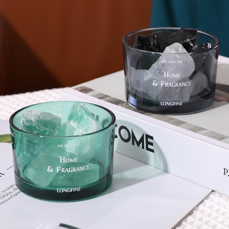 Lampe d'aromathérapie en cristal pour diffuseur d'huiles essentielles sans feu Olivenorma