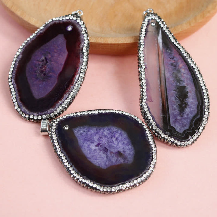 Collier en cristal naturel orné de géodes Olivenorma