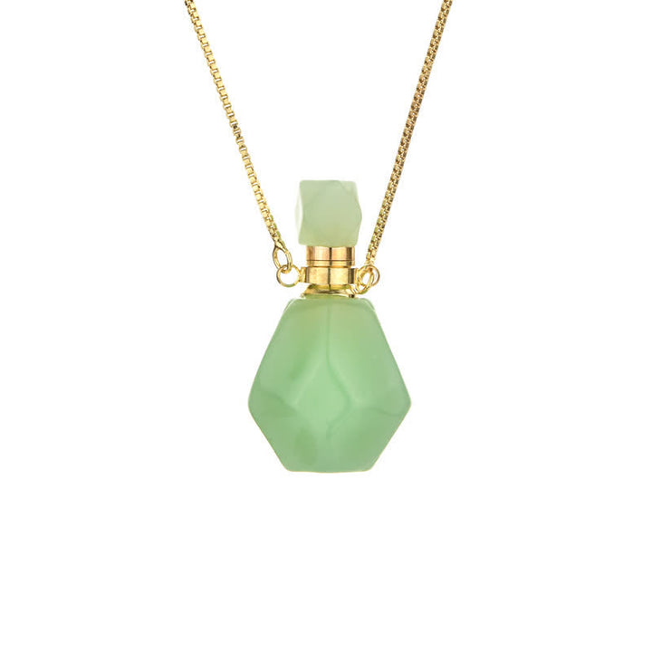 Collier bouteille de parfum en cristal