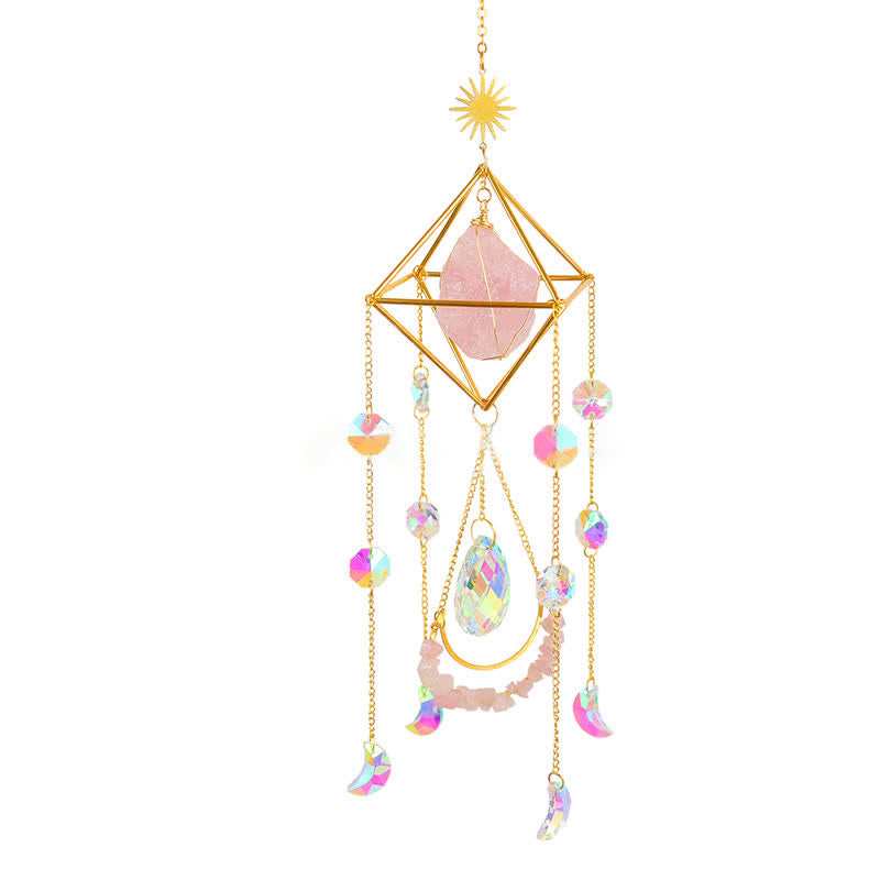 Ornement en pierre précieuse attrape-soleil en cristal Rainbow Maker Olivenorma