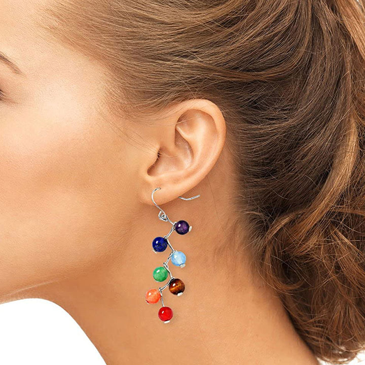 Boucles d'oreilles de guérison des chakras Orgone Olivenorma