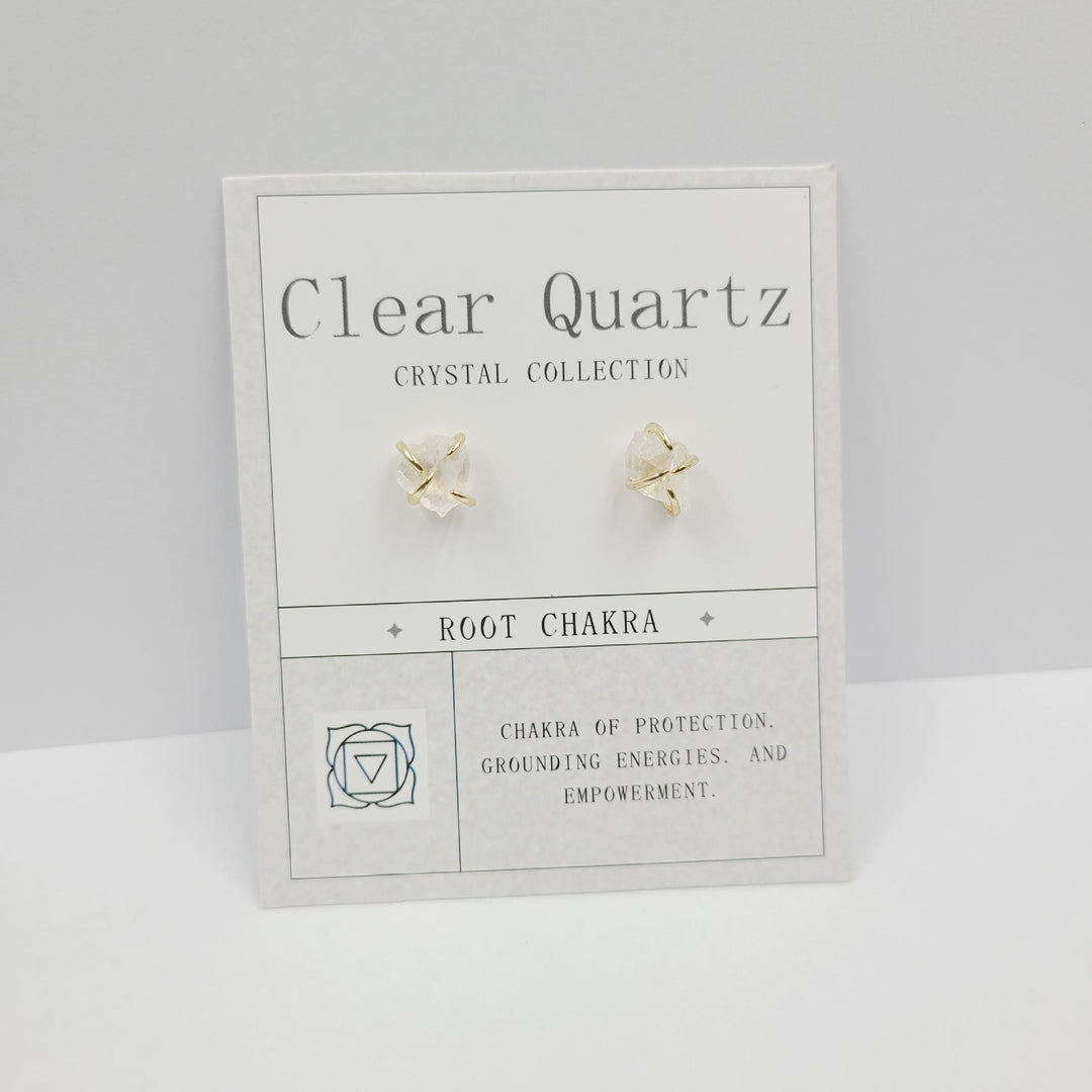 Boucles d'oreilles en pierre brute pour le 12e anniversaire Olivenorma