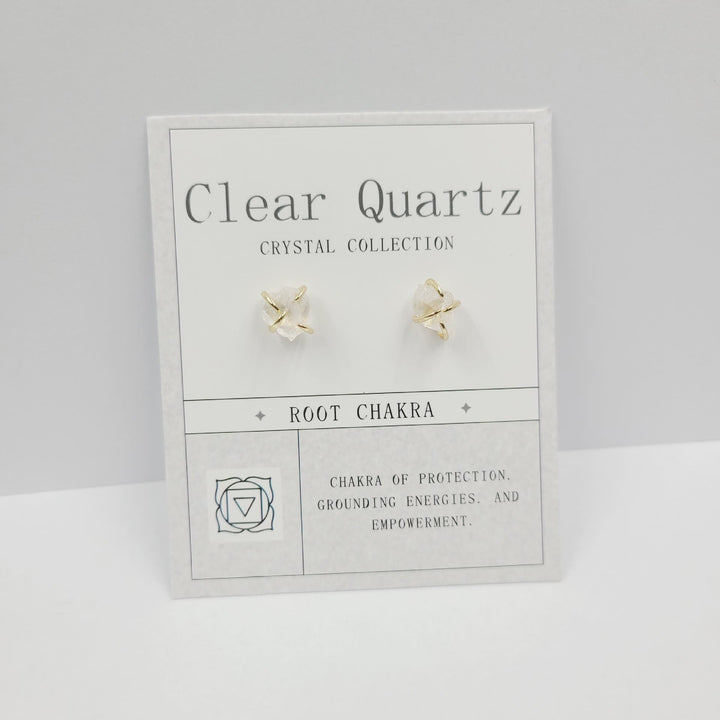 Boucles d'oreilles en pierre brute pour le 12e anniversaire Olivenorma