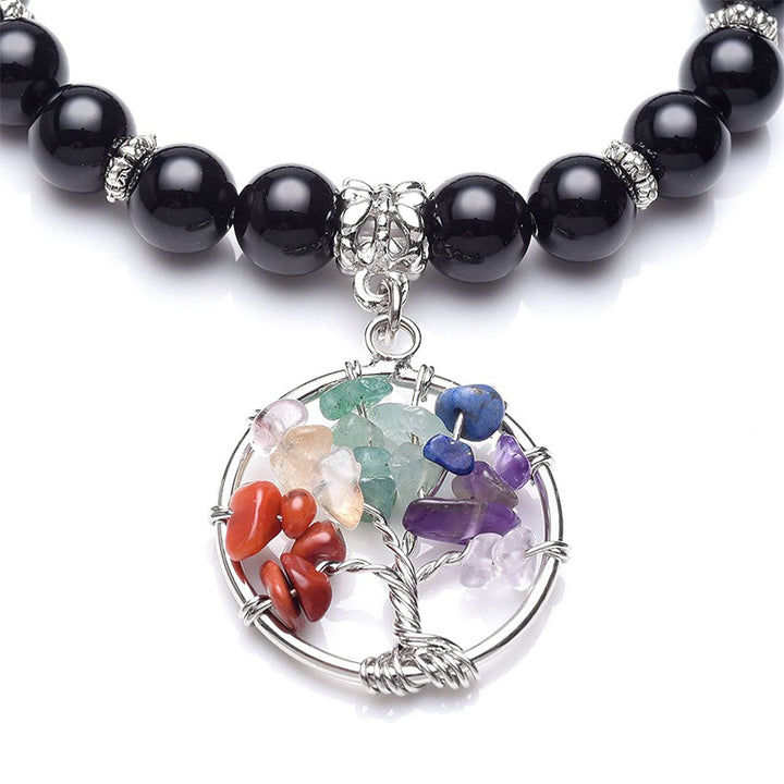 Bracelet Chakra Arbre de Vie Améthyste