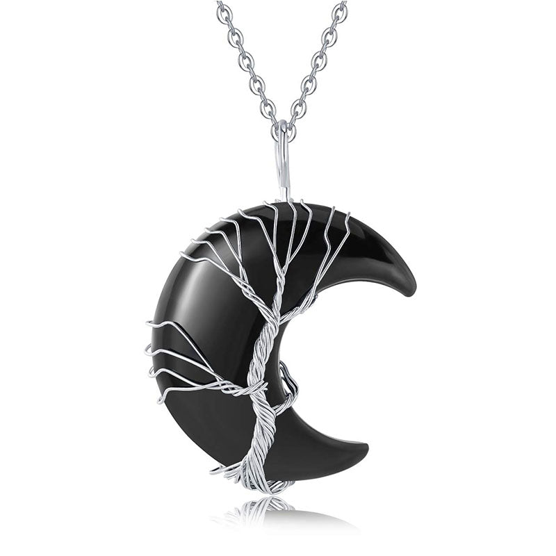 Collier Chakra Lune Naturel Olivenorma