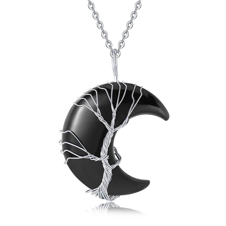 Collier Chakra Lune Naturel Olivenorma