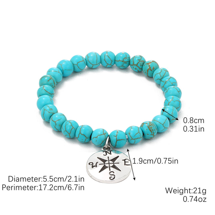 Bracelet turquoise contre le mauvais œil Olivenorma « Protection éternelle »