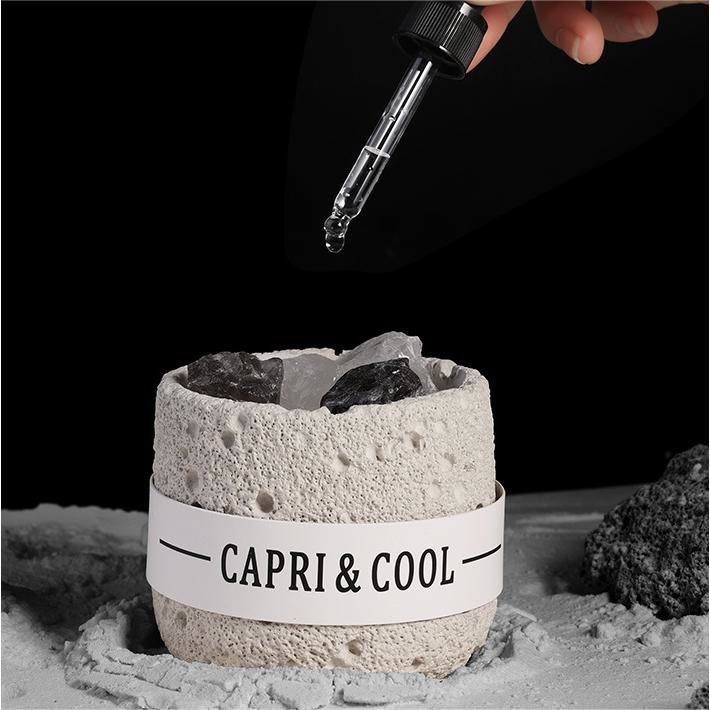 Cristal naturel Olivenorma Design de surface lunaire Cristal Aromathérapie