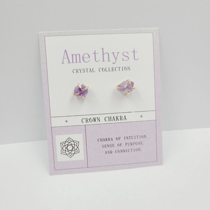 Boucles d'oreilles en pierre brute pour le 12e anniversaire Olivenorma