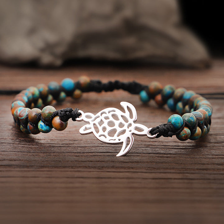 Bracelet Tortue en Pierre Naturelle