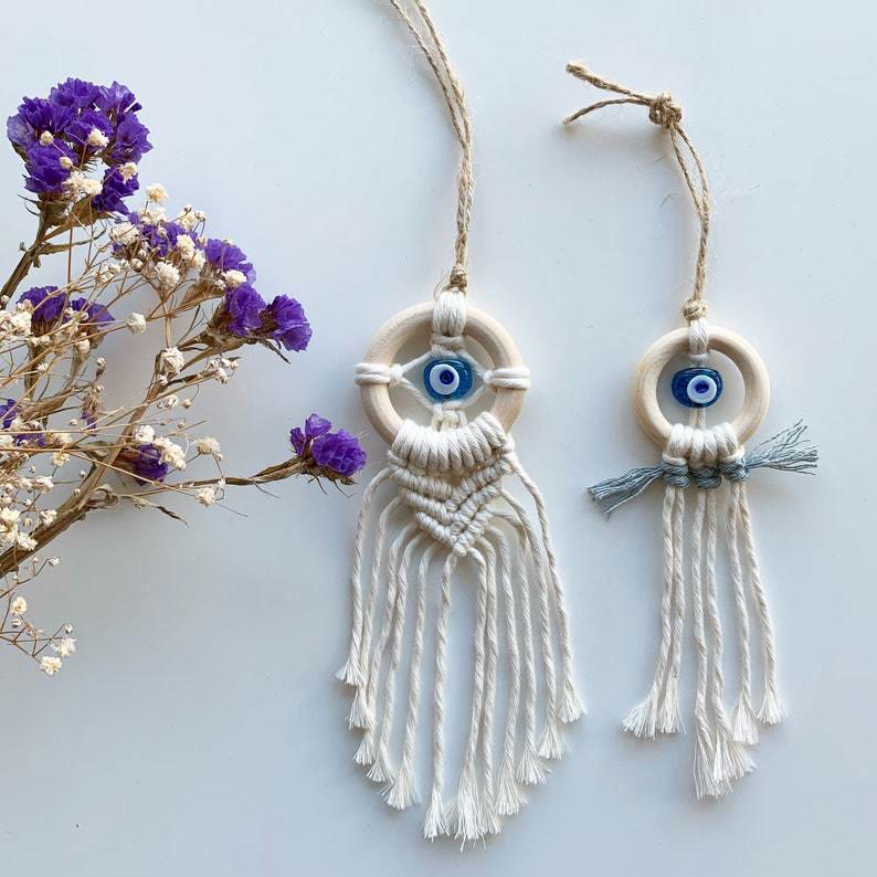 Breloques de voiture contre le mauvais œil faites à la main Olivenorma Ornement fait à la main