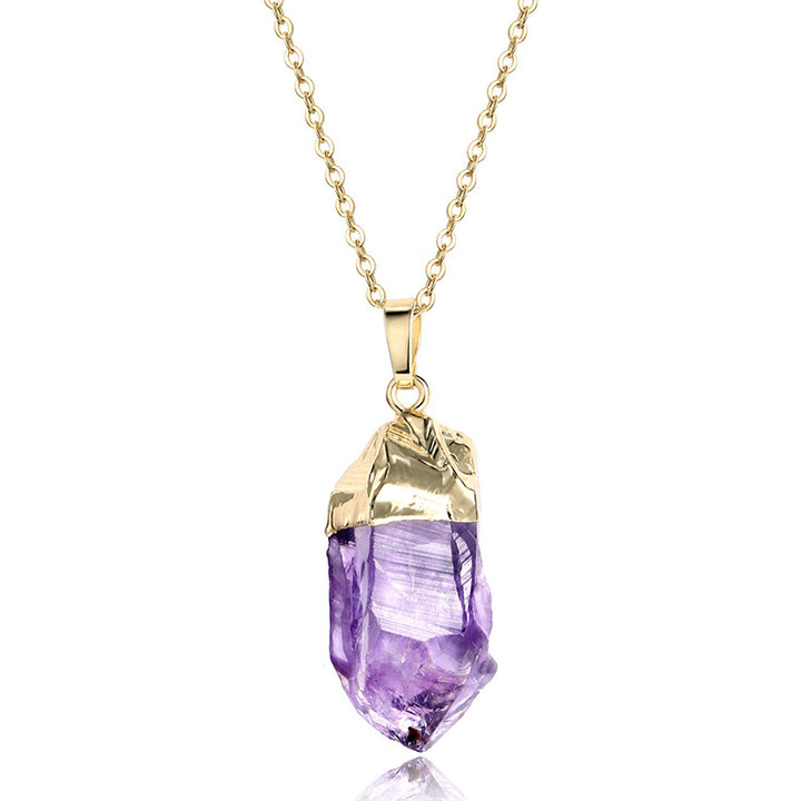 Collier de guérison en cristal d'améthyste Olivenorma