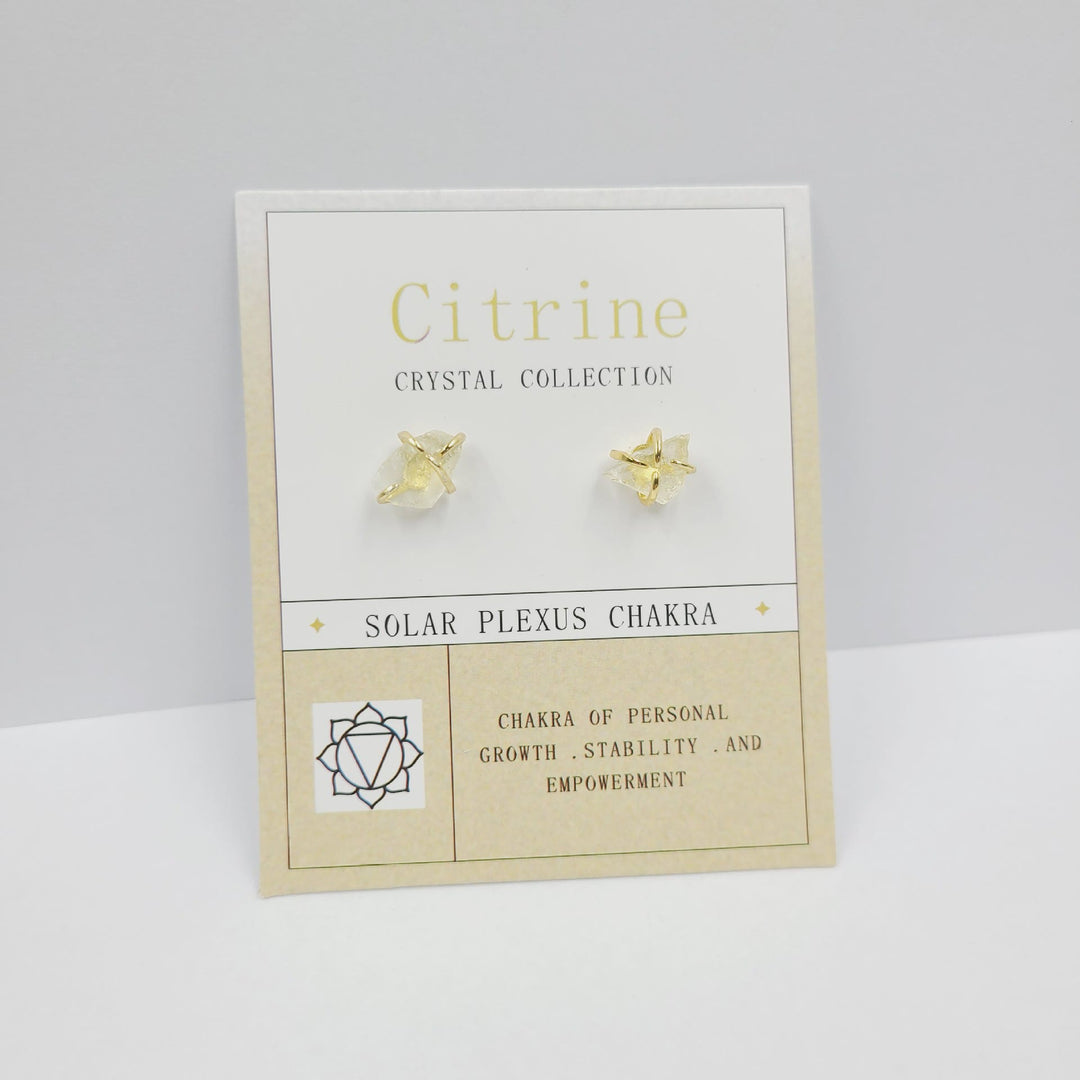 Boucles d'oreilles en pierre brute pour le 12e anniversaire Olivenorma