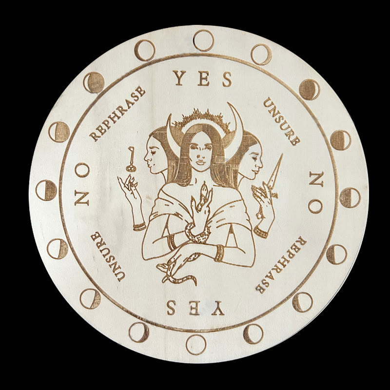 Jeu de tarot avec pendule divinatoire en bois Olivenorma