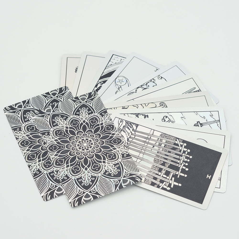 Cartes de tarot Olivenorma bronzantes en feuille d'or brillantes au laser