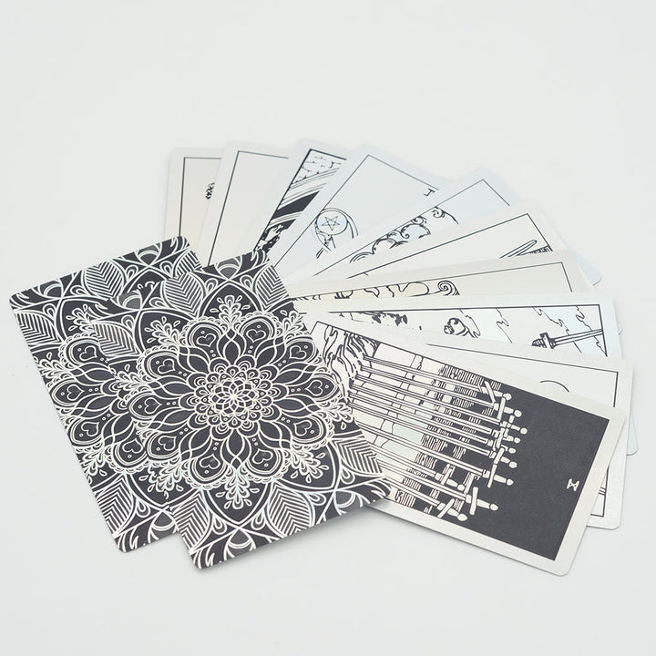 Cartes de tarot Olivenorma bronzantes en feuille d'or brillantes au laser