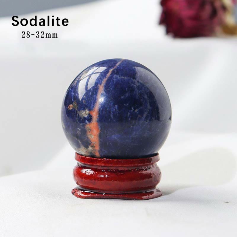 Ensemble de 9 boules de cristal naturelles et de pierres précieuses Olivenorma