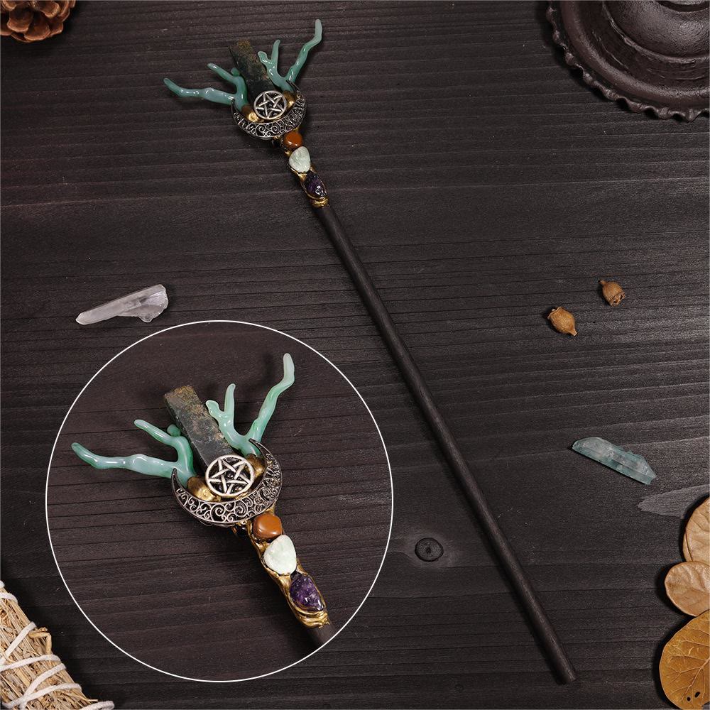 Bois de cerf en cristal naturel Olivenorma Accessoires Baguette de fée Baguettes en cristal