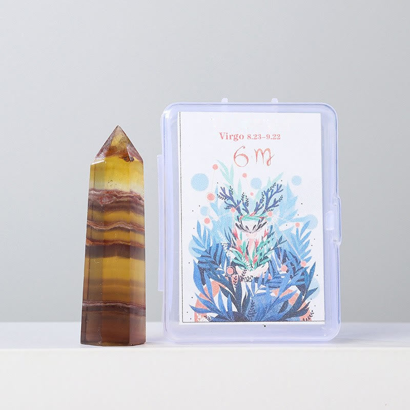 Ensemble de baguettes en cristal naturel Olivenorma, ornement en forme de douze constellations