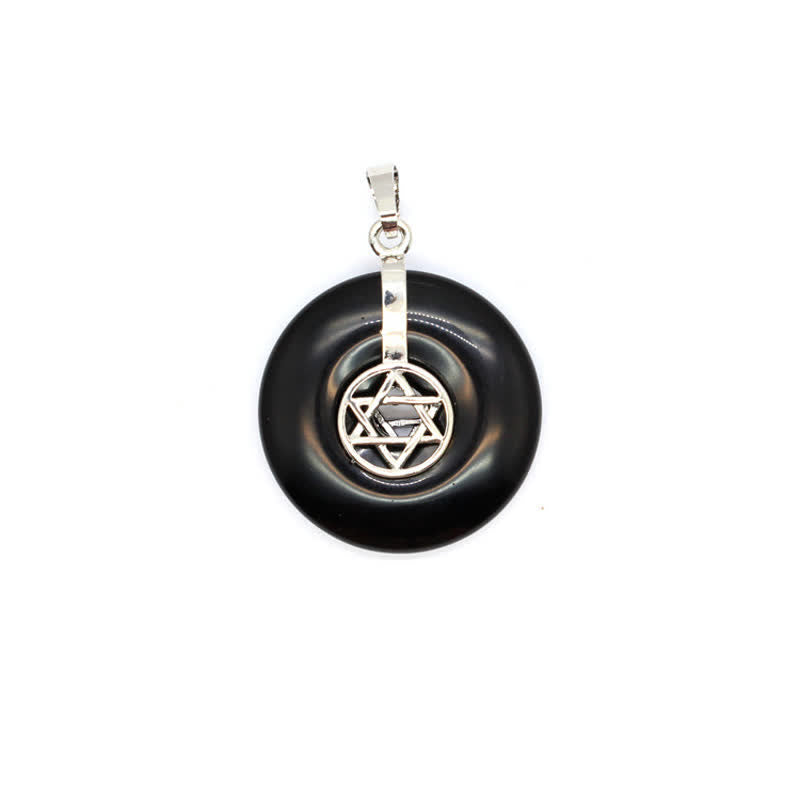 Collier Arbre de vie avec boucle de paix en cristal naturel Olivenorma