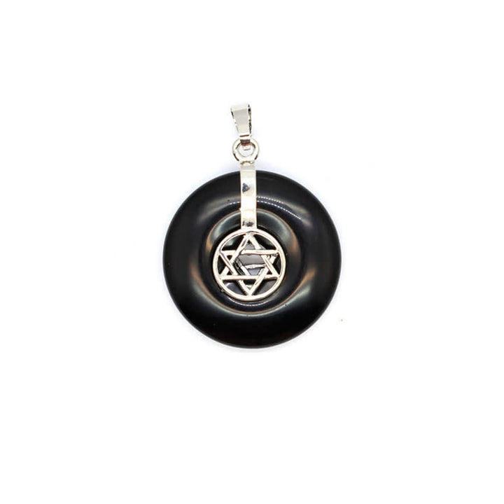 Collier Arbre de vie avec boucle de paix en cristal naturel Olivenorma