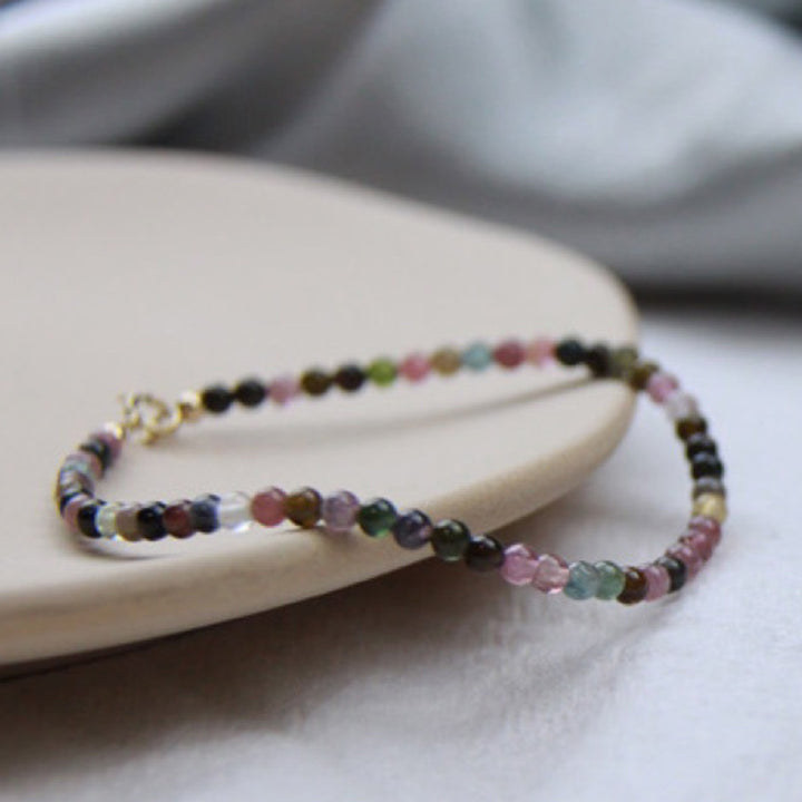 Mise à la terre - Bracelet en pierres précieuses fluorite