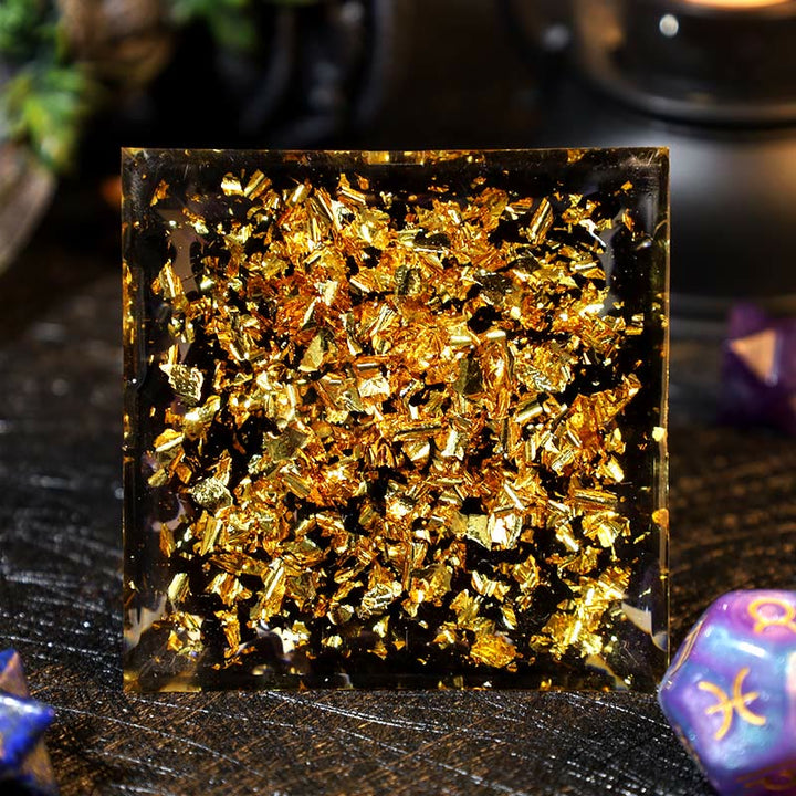 Boule d'améthyste Olivenorma Gravier d'obsidienne Zodiac Poissons Pyramide d'orgone