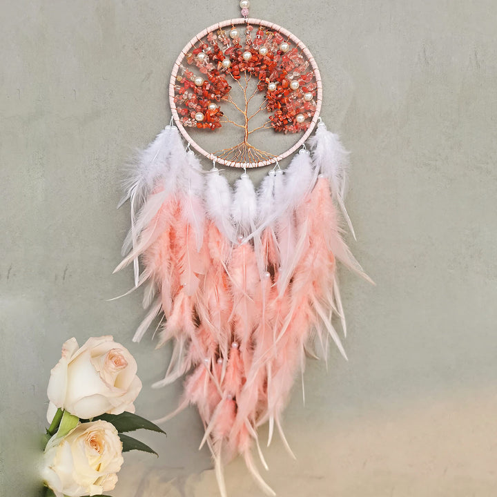 Arbre de vie en cristal de guérison Olivenorma, attrape-rêves violet