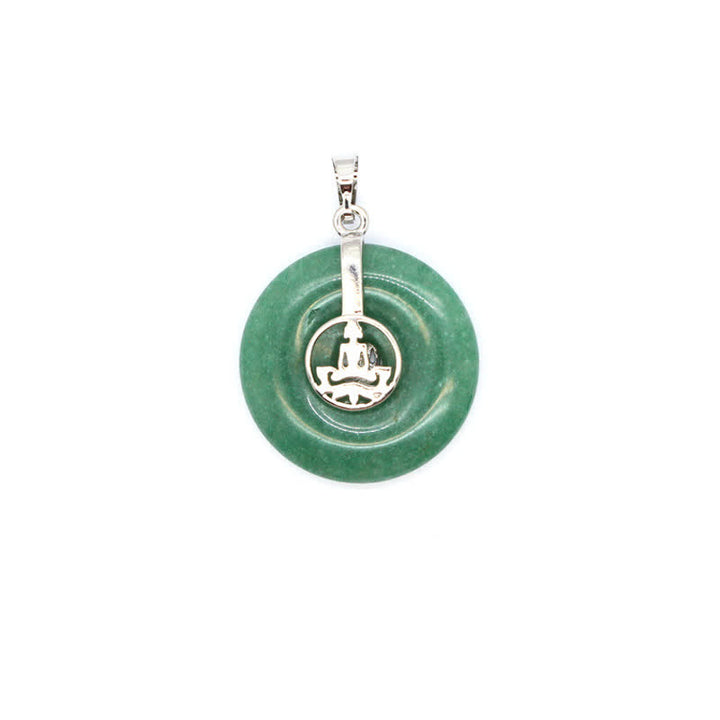 Collier Arbre de vie avec boucle de paix en cristal naturel Olivenorma