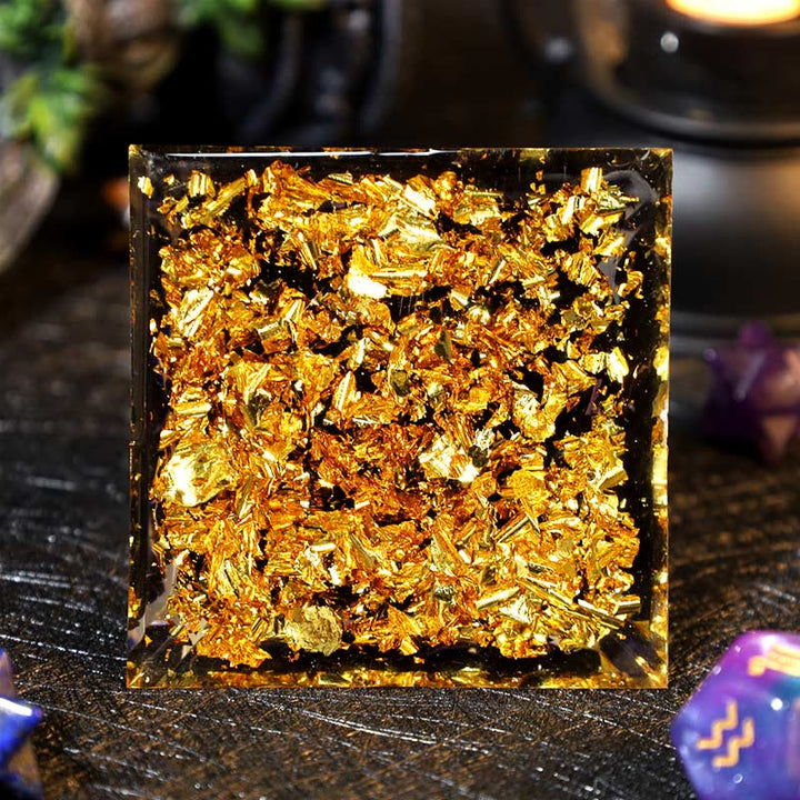 Boule d'améthyste Olivenorma Gravier d'obsidienne Zodiac Verseau Pyramide d'orgone