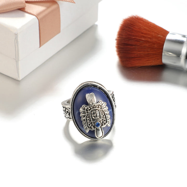 Bague Punk en Lapis Lazuli