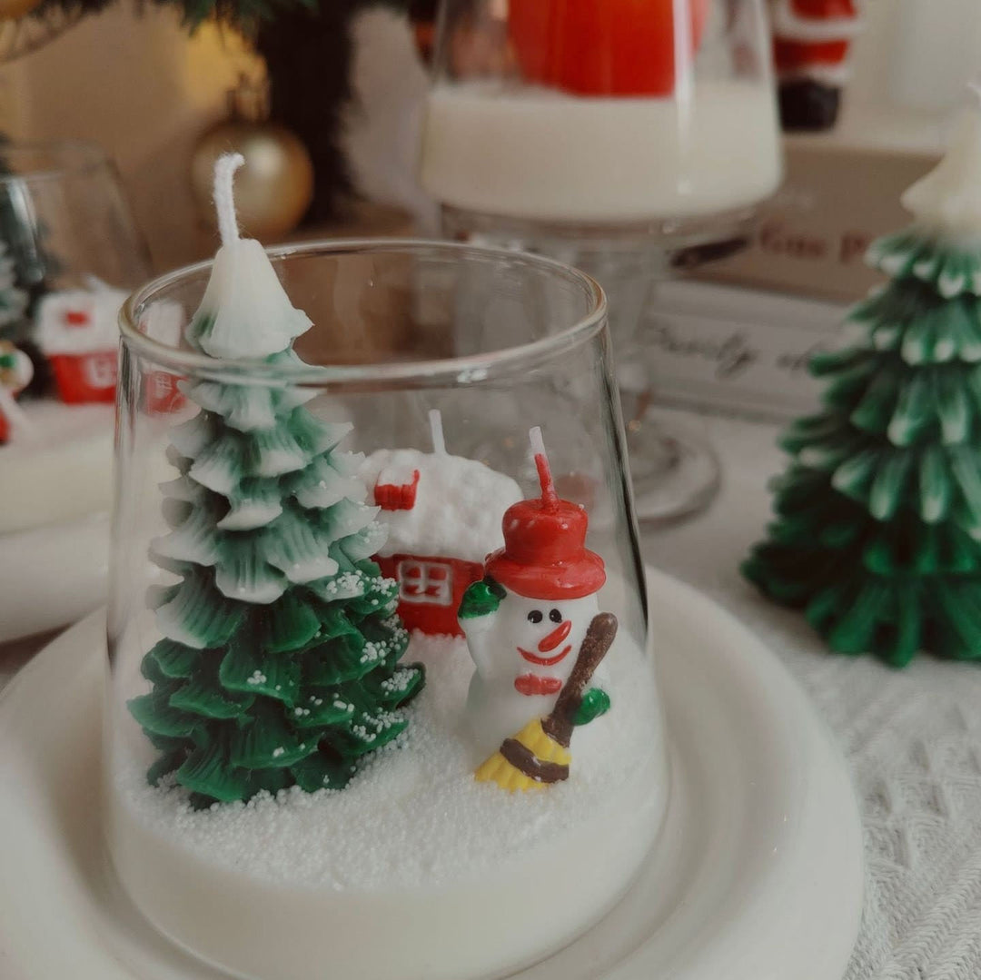 Bougie décorative de Noël du Père Noël Olivenorma