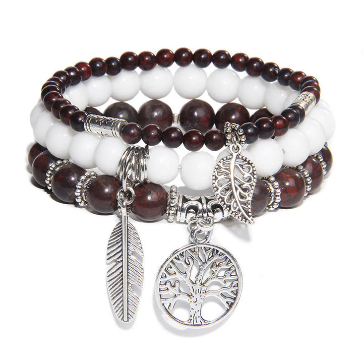 Ensemble de 3 bracelets Arbre de vie Olivenorma « Moments de guérison de la nature »
