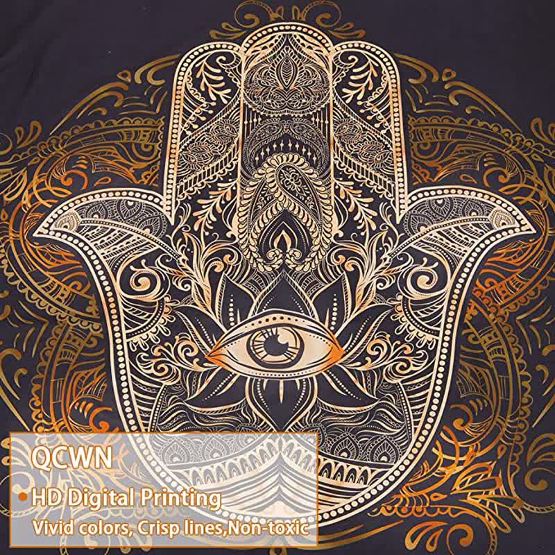 Tapisserie murale de protection vintage Hamsa