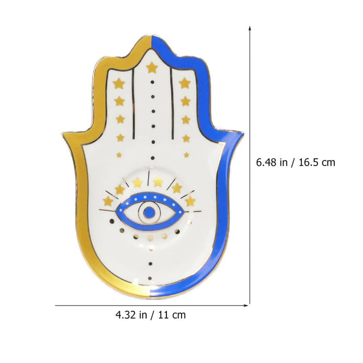 Support à vaisselle Olivenorma en forme d'anneau, dessous de verre avec motif Hamsa et mauvais œil