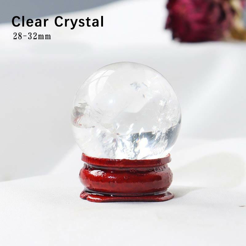 Ensemble de 9 boules de cristal naturelles et de pierres précieuses Olivenorma