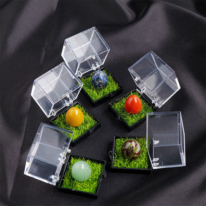 Œuf en cristal naturel brut ornemental Olivenorma