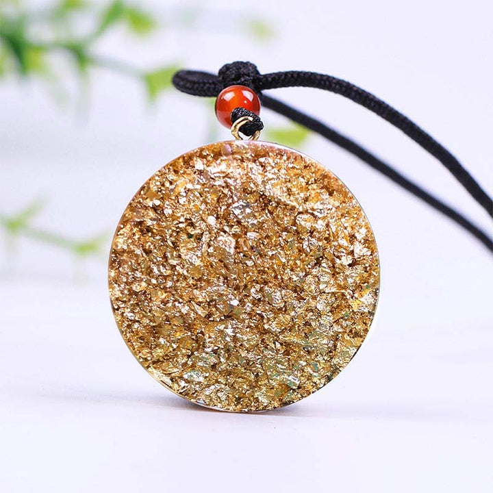 Collier symbole du cube de Métatron en péridot Olivenorma