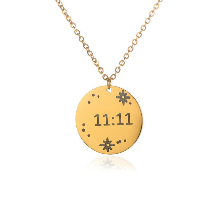Collier porte-bonheur numéro angélique Olivenorma 11:11